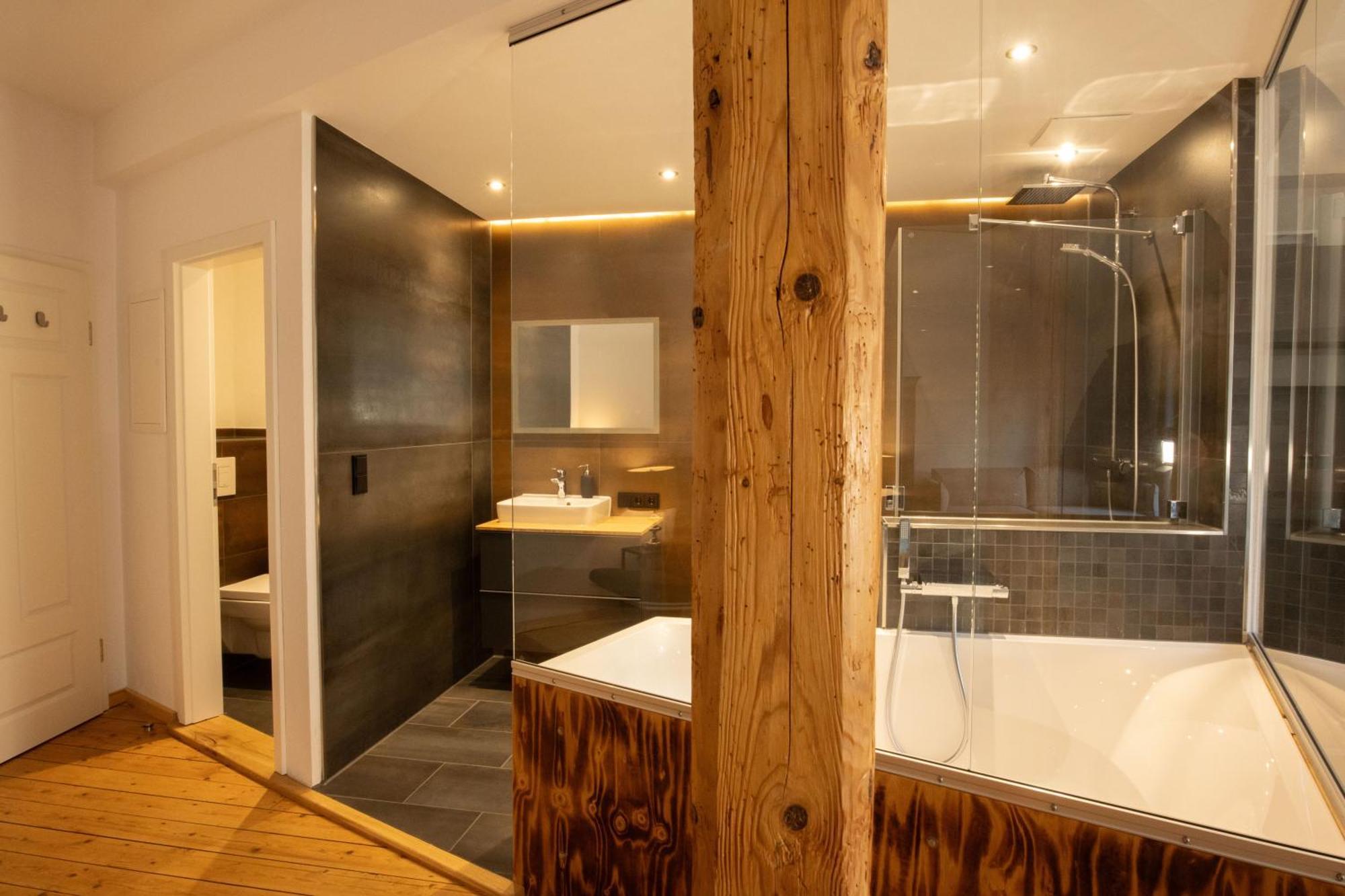Loft Apartment Mit Grosser Badewanne B Mugeln Exterior foto
