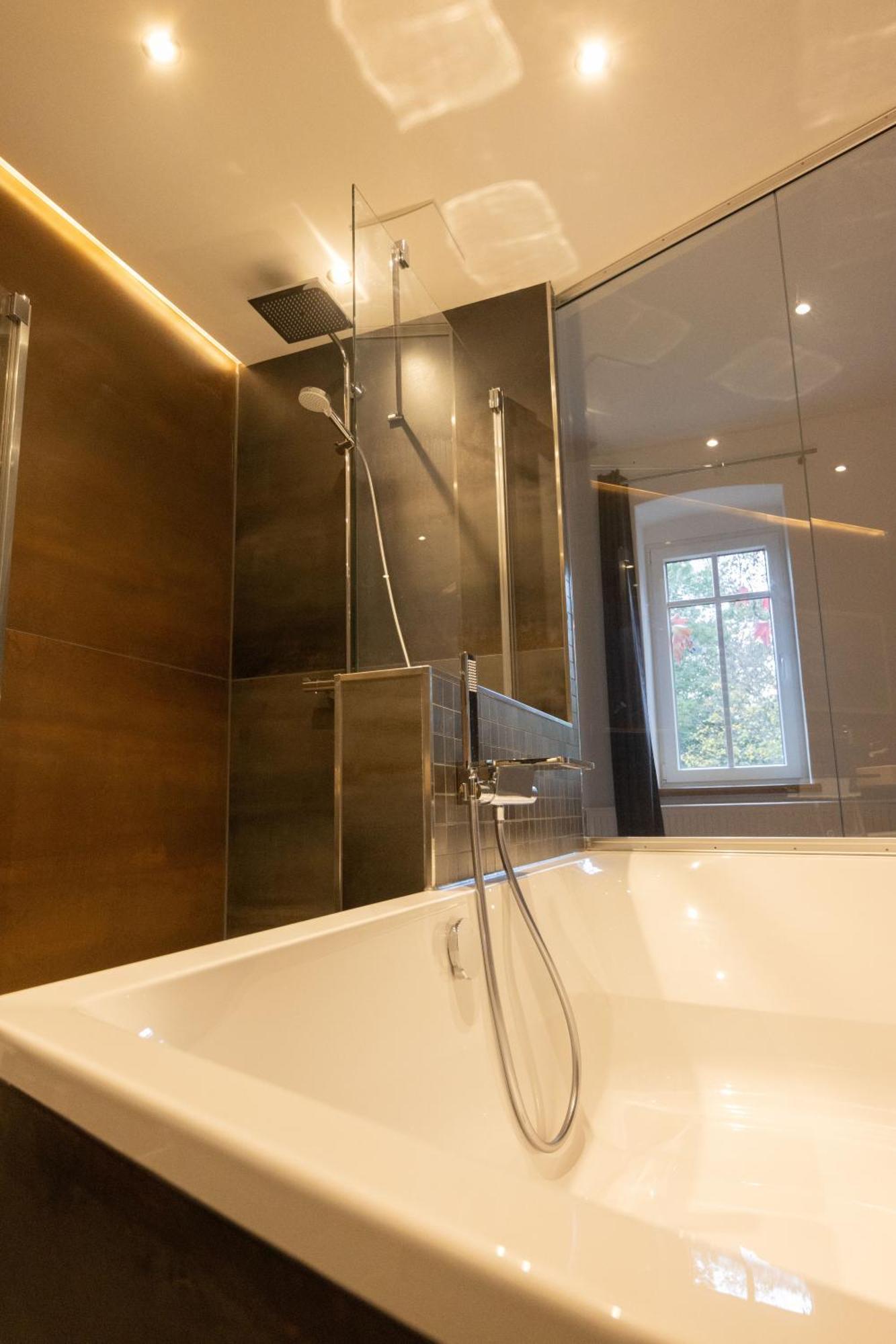 Loft Apartment Mit Grosser Badewanne B Mugeln Exterior foto